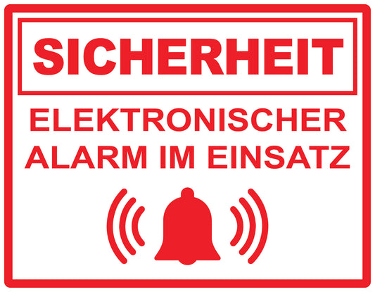 Alarmaufkleber  2-8 cm LO-ALARM-H-11900-0 Material transparent