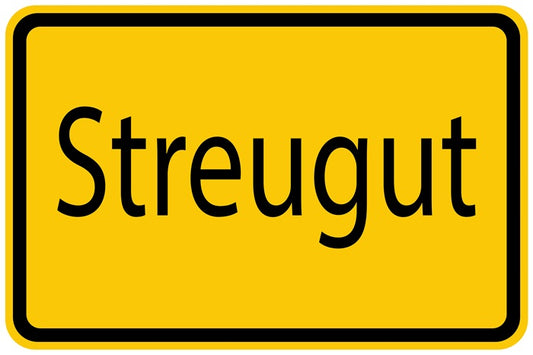Baustellenaufkleber "Streugut" gelb LO-BAU-1520