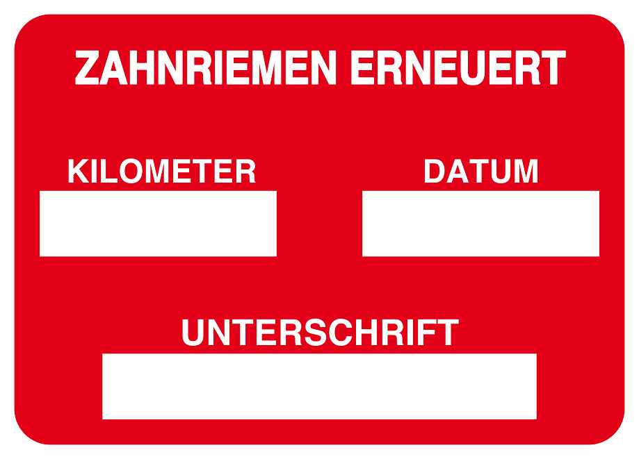 Autoservice Autowartung Aufkleber "Zahnriemen erneuern"  5-10 cm LO-CARSERVICE1100-14