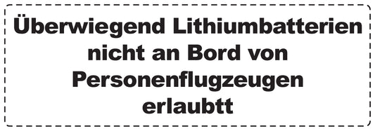 Lithium Aufkleber 3 cm - 20 cm breit  LO-LITHIUM4010