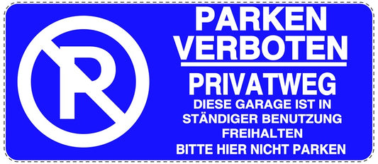 Privatgrundstück Parken verboten! Schild - Kostenloses 3D-Druckmodell Privatgrundstück Parken verboten! Schild - Kostenloses 3D-Druckmodell