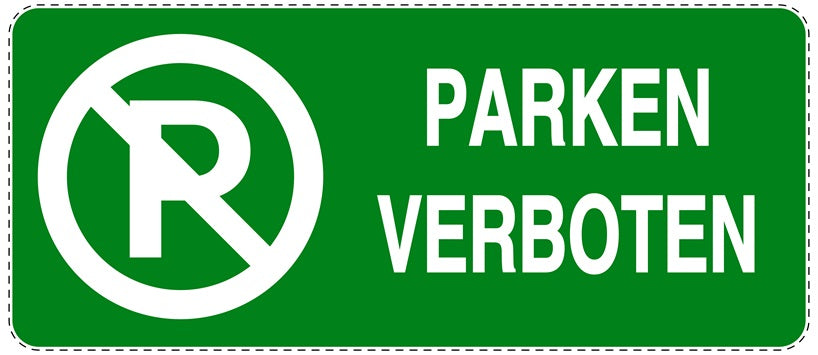 Parken verboten Aufkleber "Parken verboten" LO-NPRK-1110-54