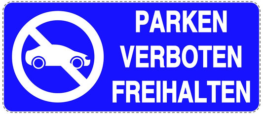Parken verboten Aufkleber "Parken verboten Freihalten" LO-NPRK-1200-44