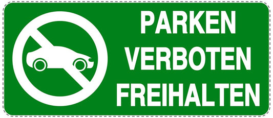 Parken verboten Aufkleber "Parken verboten Freihalten" LO-NPRK-1200-54