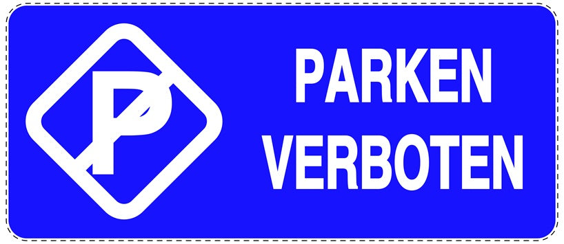 Parken verboten Aufkleber "Parken verboten" LO-NPRK-1230-44