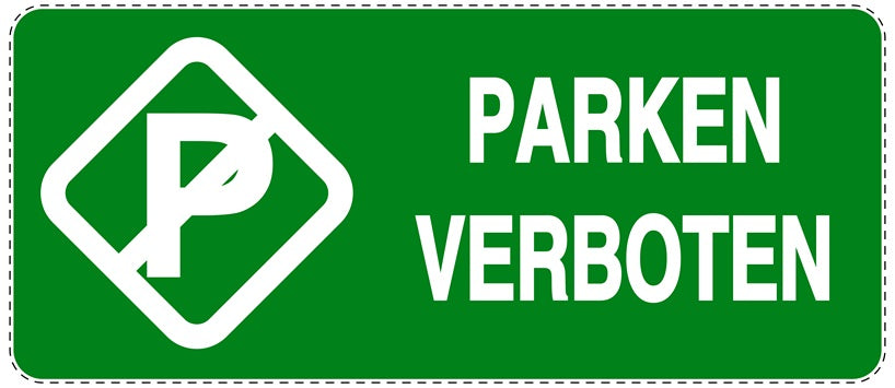 Parken verboten Aufkleber "Parken verboten" LO-NPRK-1230-54