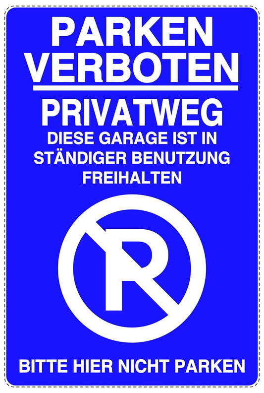 Parken verboten Aufkleber "Parken verboten Privatweg" LO-NPRK-2100-44