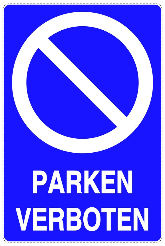 Parken verboten Aufkleber "Parken verboten" LO-NPRK-2120-44