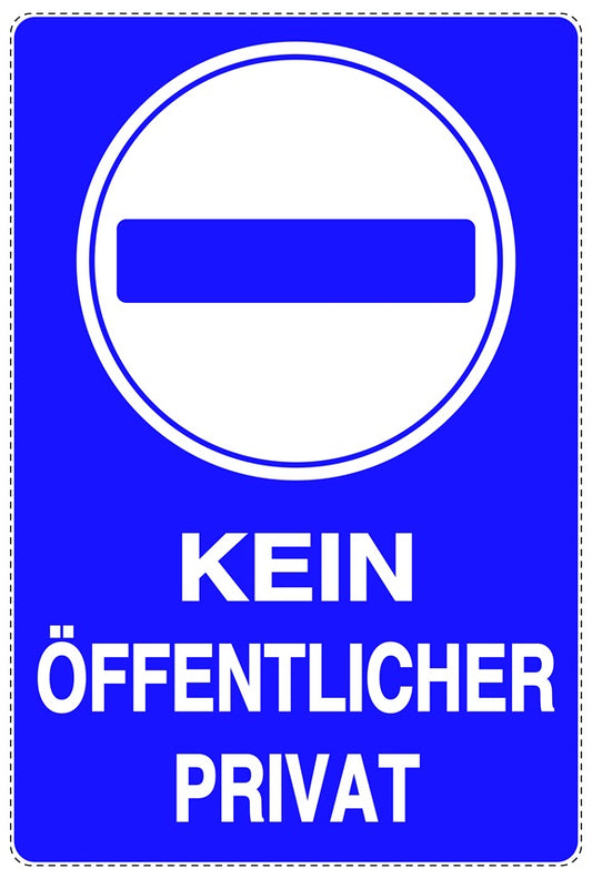 Parken verboten Aufkleber "Kein öffentlicher Parkplatz" LO-NPRK-2150-44