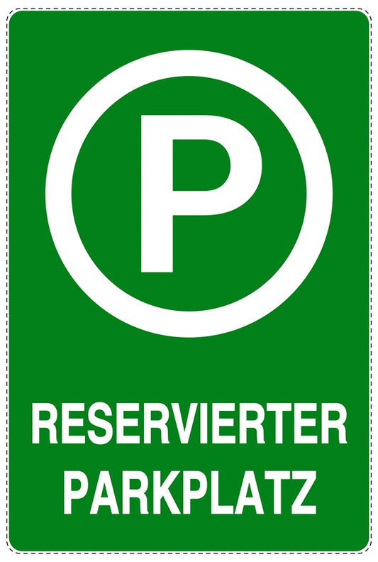 Parken verboten Aufkleber "Reservierter Parkplatz" LO-NPRK-2340-54