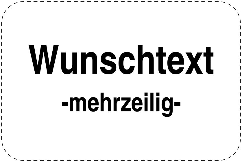 Parkplatzverbotsschilder (Parken verboten) schwarz als Aufkleber LO-PARKEN-10000-V-88-Wunsch