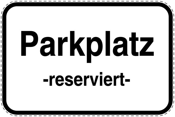 Parkplatzverbotsschilder (Parken verboten) als Aufkleber LO-PARKEN-11500-V-0