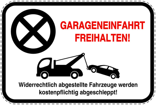 Parkplatzverbotsschilder (Parken verboten) als Aufkleber LO-PARKEN-13100-V-0