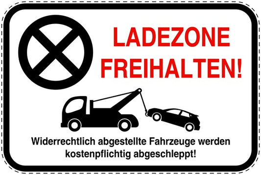 Parkplatzverbotsschilder (Parken verboten) als Aufkleber LO-PARKEN-13300-V-0