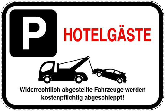 Parkplatzverbotsschilder (Parken verboten) als Aufkleber LO-PARKEN-13800-V-0
