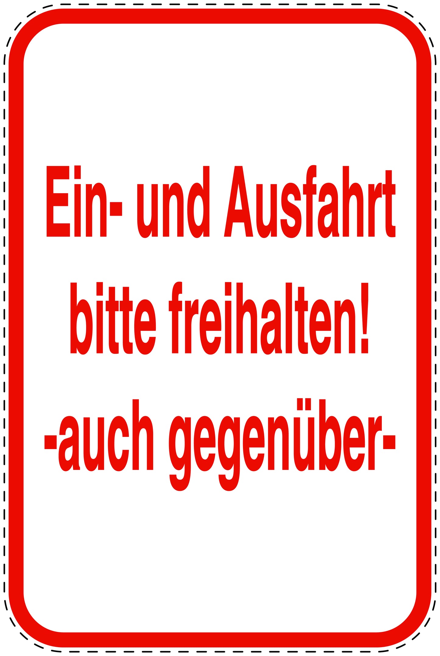 Parkplatzverbotsschilder (Parken verboten) rot als Aufkleber LO-PARKEN-20500-V-14