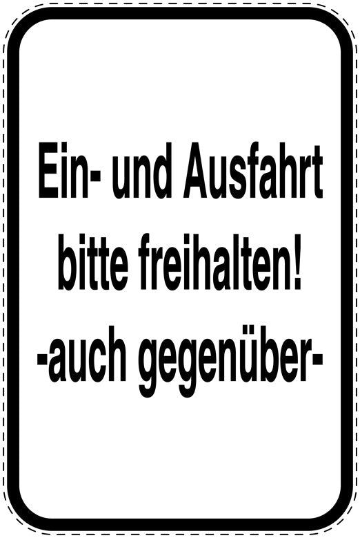 Parkplatzverbotsschilder (Parken verboten) als Aufkleber LO-PARKEN-20700-H-0