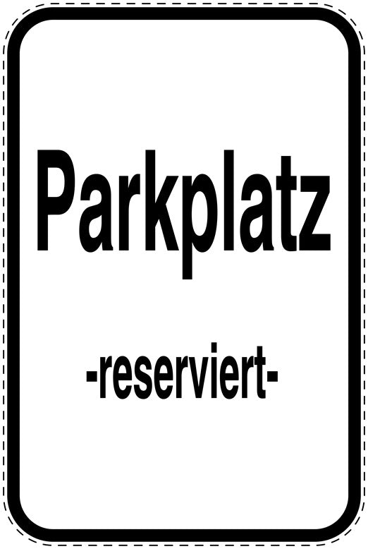 Parkplatzverbotsschilder (Parken verboten) als Aufkleber LO-PARKEN-21500-H-0