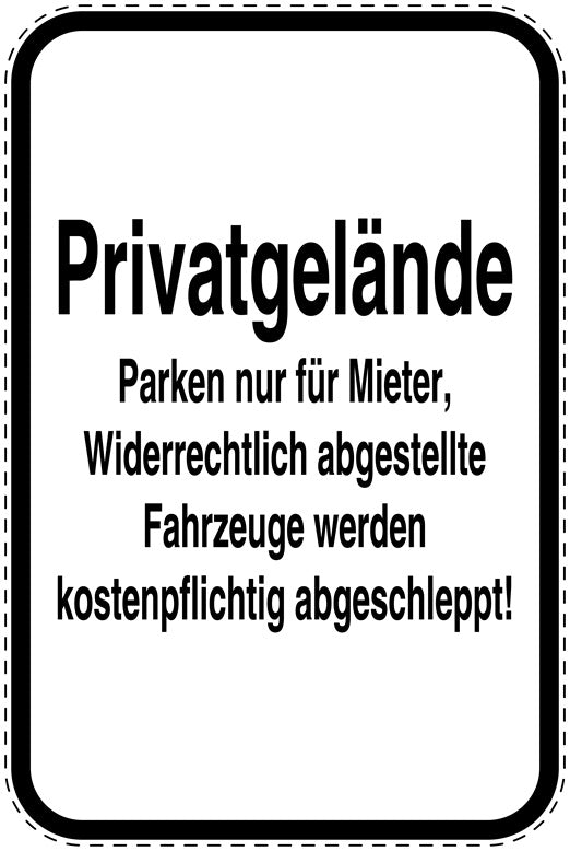 Parkplatzverbotsschilder (Parken verboten) als Aufkleber LO-PARKEN-21800-H-0