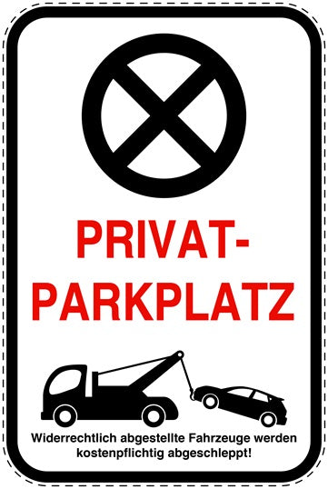 Parkplatzverbotsschilder (Parken verboten) als Aufkleber LO-PARKEN-22900-H-0