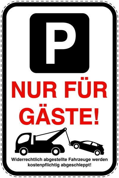 Parkplatzverbotsschilder (Parken verboten) als Aufkleber LO-PARKEN-23500-H-0