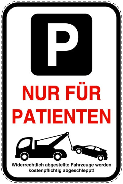 Parkplatzverbotsschilder (Parken verboten) als Aufkleber LO-PARKEN-23600-H-0