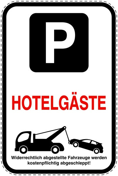 Parkplatzverbotsschilder (Parken verboten) als Aufkleber LO-PARKEN-23800-H-0