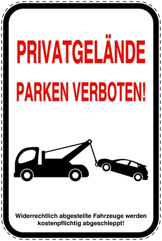 Parkplatzverbotsschilder (Parken verboten) als Aufkleber LO-PARKEN-24300-H-0