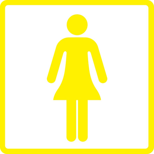 Gebäude Aufkleber Piktogramme "Damen Toilette" 5-30 cm  LO-PIKTO1000-3