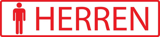 Gebäude Aufkleber Piktogramme "Herren Toilette" 5-30 cm  LO-PIKTO1210-14