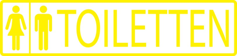 Gebäude Aufkleber Piktogramme "Toiletten" 5-30 cm  LO-PIKTO1310-3