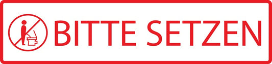 Gebäude Aufkleber Piktogramme "Bitte setzen" 5-30 cm  LO-PIKTO1340-14