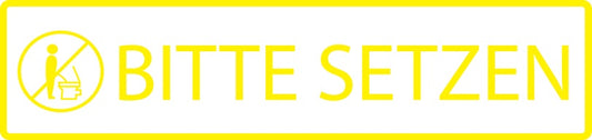 Gebäude Aufkleber Piktogramme "Bitte setzen" 5-30 cm  LO-PIKTO1340-3
