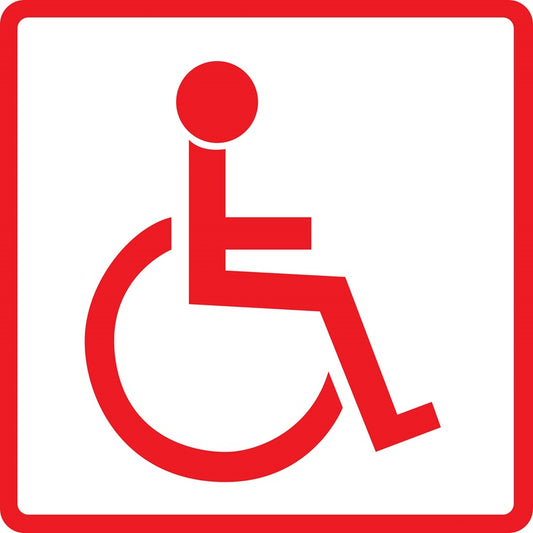 Gebäude Aufkleber Piktogramme "Behinderten WC" 5-30 cm  LO-PIKTO1410-14