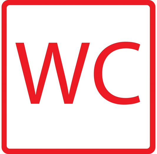 Gebäude Aufkleber Piktogramme "WC" 5-30 cm  LO-PIKTO1420-14