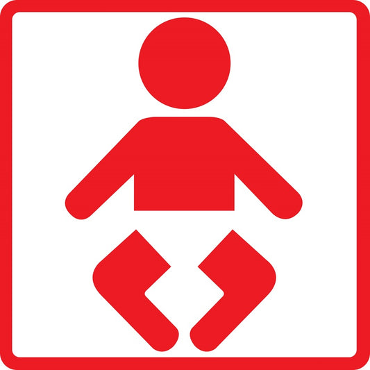 Gebäude Aufkleber Piktogramme "Wickelbereich" 5-30 cm  LO-PIKTO1500-14