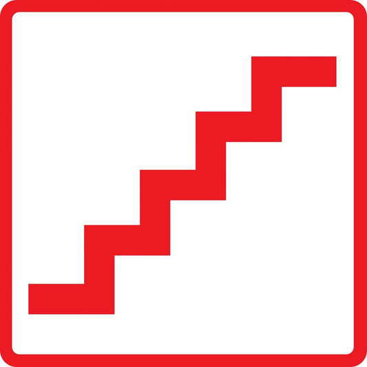 Gebäude Aufkleber Piktogramme "Treppe" 5-30 cm  LO-PIKTO2100-14