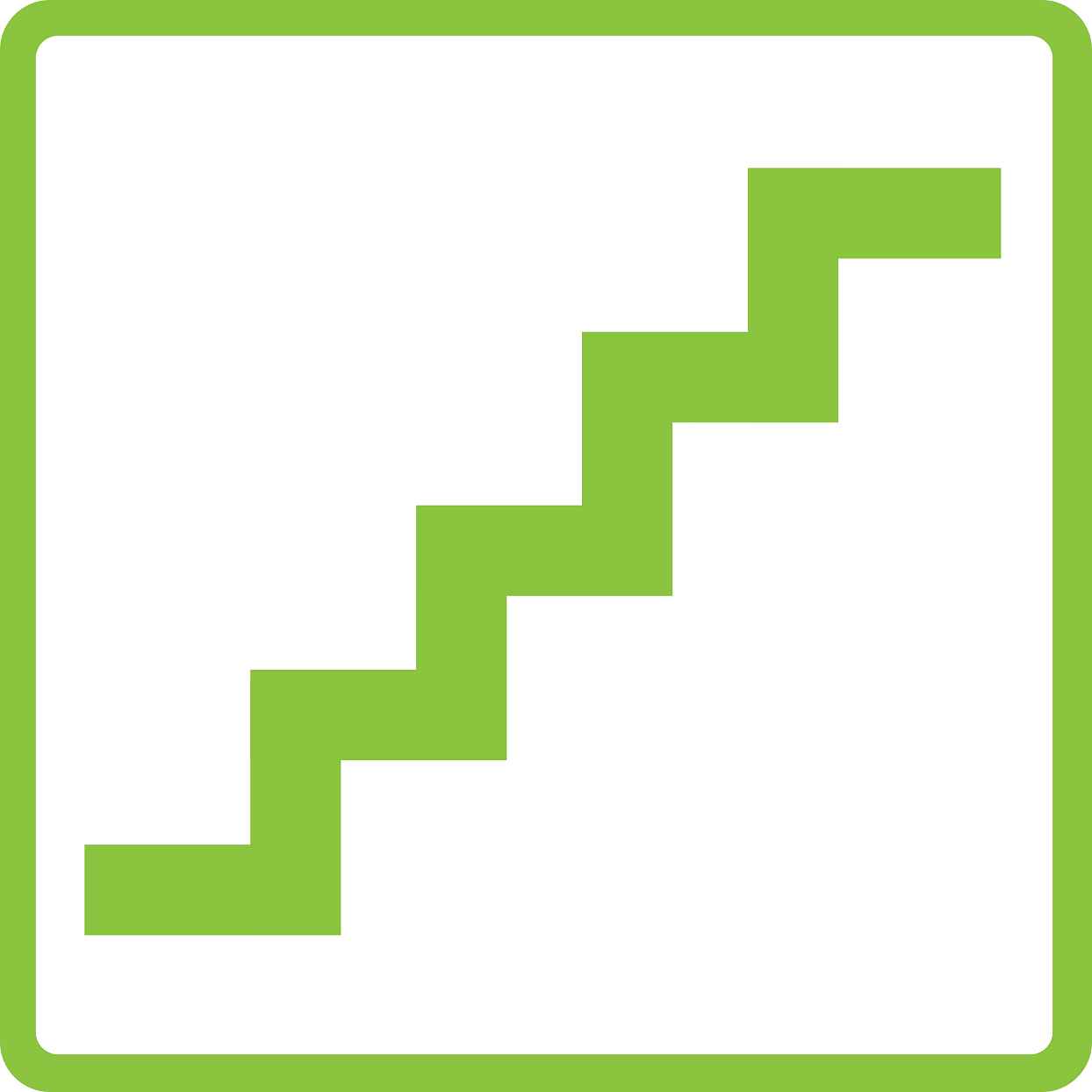 Gebäude Aufkleber Piktogramme "Treppe" 5-30 cm  LO-PIKTO2100-67