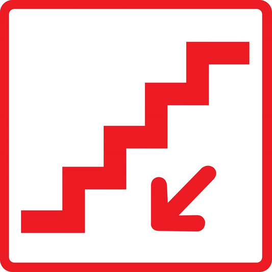 Gebäude Aufkleber Piktogramme "Treppe" 5-30 cm  LO-PIKTO2120-14