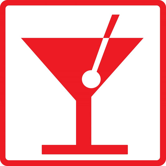 Gebäude Aufkleber Piktogramme "Bar" 5-30 cm  LO-PIKTO2900-14