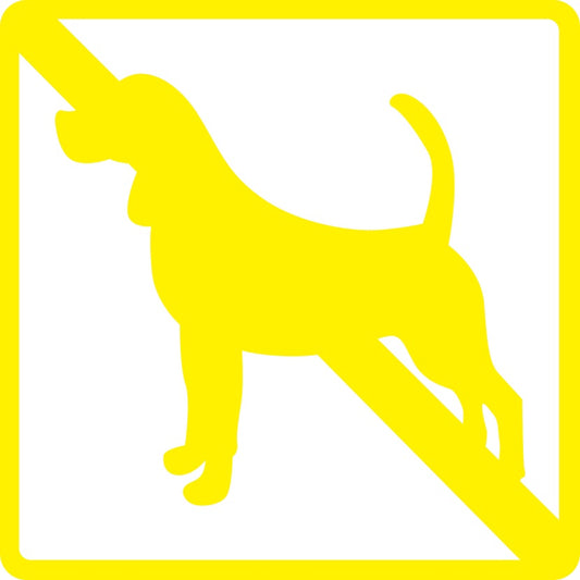 Gebäude Aufkleber Piktogramme "Verbot - Hunde" 5-30 cm  LO-PIKTO3000-3