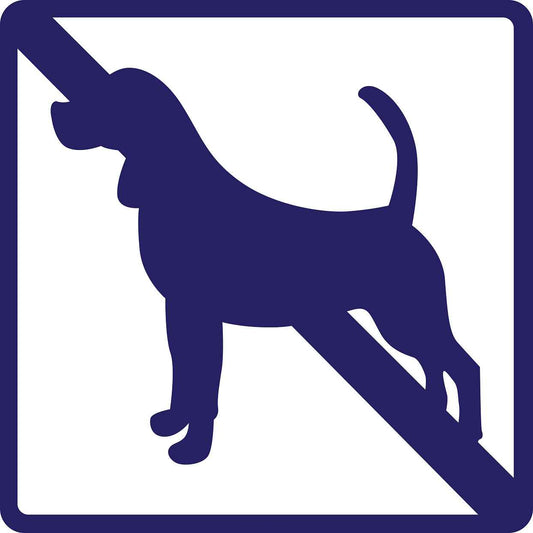 Gebäude Aufkleber Piktogramme "Hunde verboten" 5-30 cm  LO-PIKTO3000-44