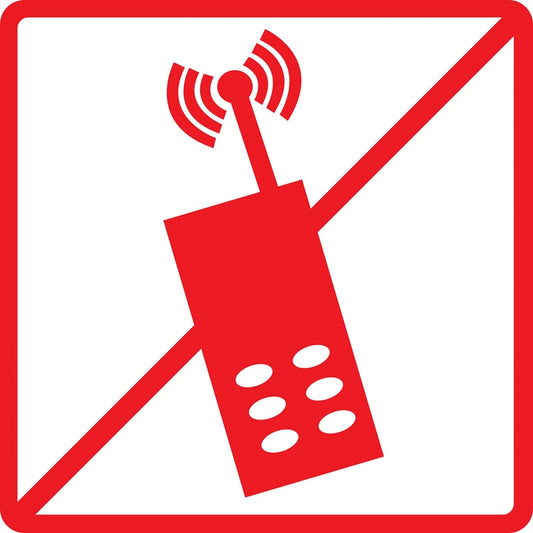 Gebäude Aufkleber Piktogramme "Verbot - Handy" 5-30 cm  LO-PIKTO3300-14