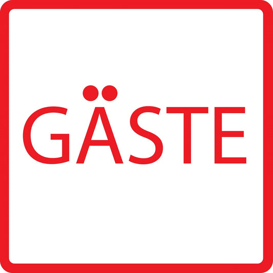 Gebäude Aufkleber Piktogramme "Gäste" 5-30 cm  LO-PIKTO4310-14