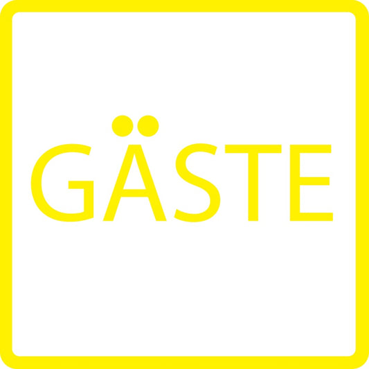 Gebäude Aufkleber Piktogramme "Gäste" 5-30 cm  LO-PIKTO4310-3