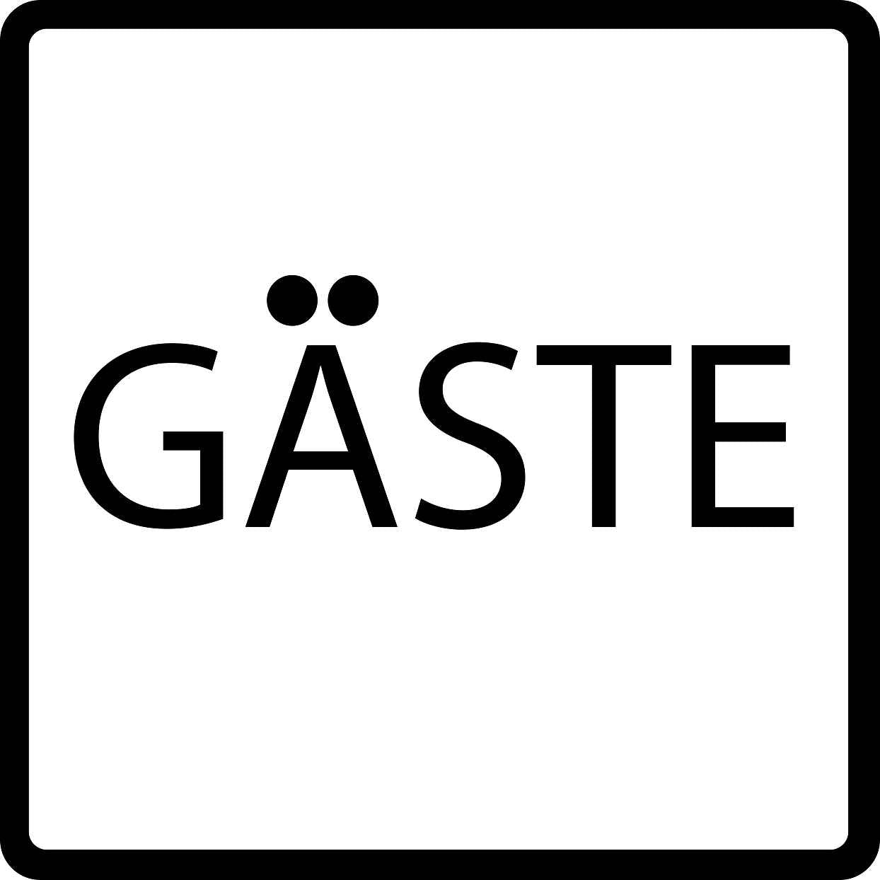 Gebäude Aufkleber Piktogramme "Gäste" 5-30 cm  LO-PIKTO4310-88