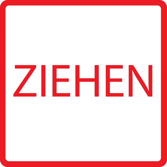 Gebäude Aufkleber Piktogramme "Ziehen" 5-30 cm  LO-PIKTO4320-14