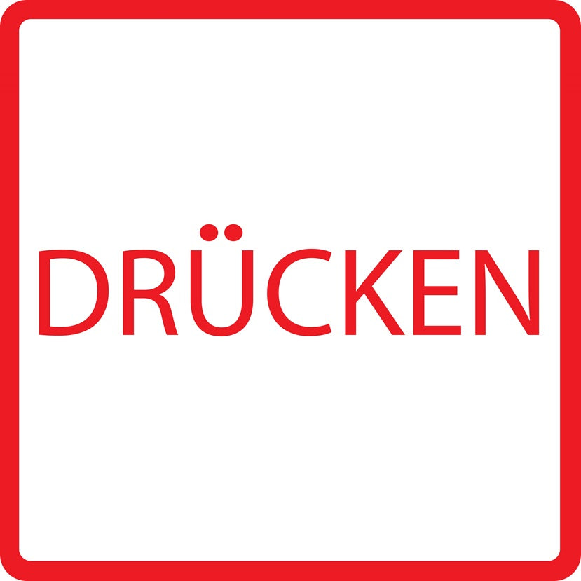 Gebäude Aufkleber Piktogramme "Drücken" 5-30 cm  LO-PIKTO4330-14