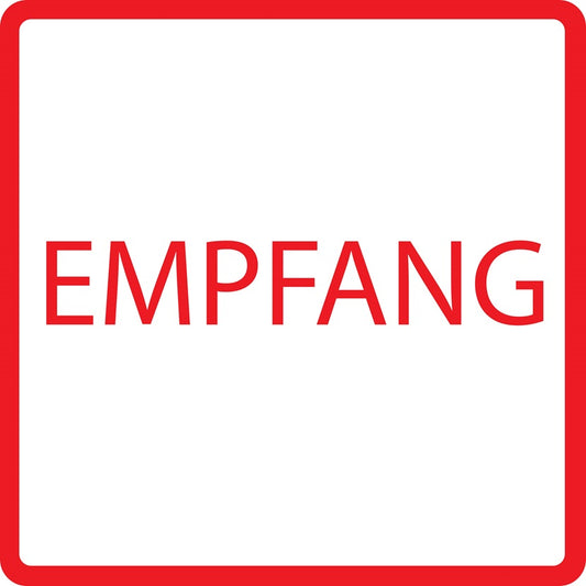 Gebäude Aufkleber Piktogramme "Empfang" 5-30 cm  LO-PIKTO4340-14