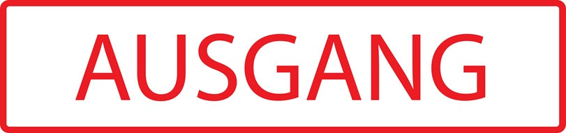 Gebäude Aufkleber Piktogramme "Ausgang" 5-30 cm  LO-PIKTO4360-14